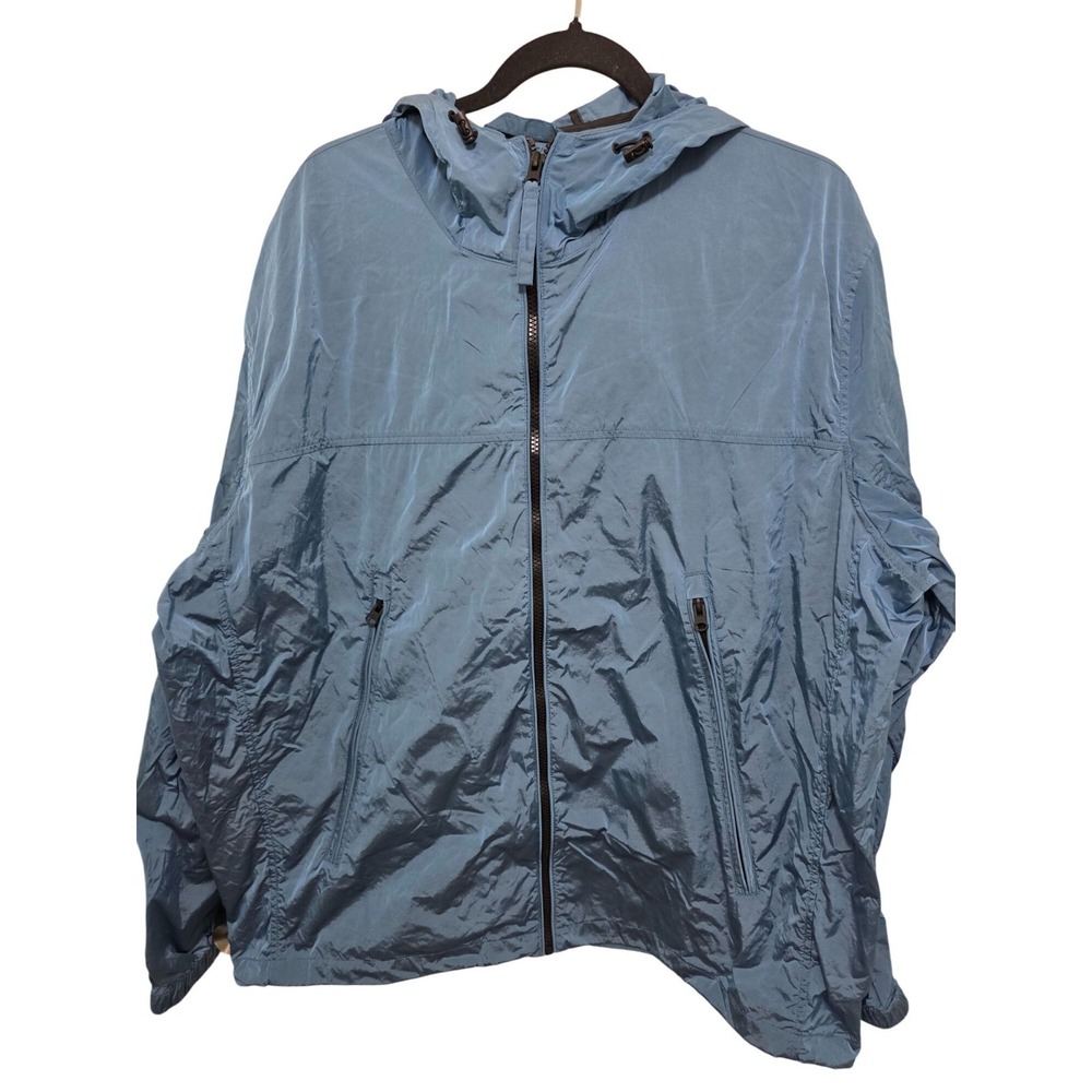 American Eagle Men's‎ Blue Lightweight Hooded Windbreaker Jacket XL